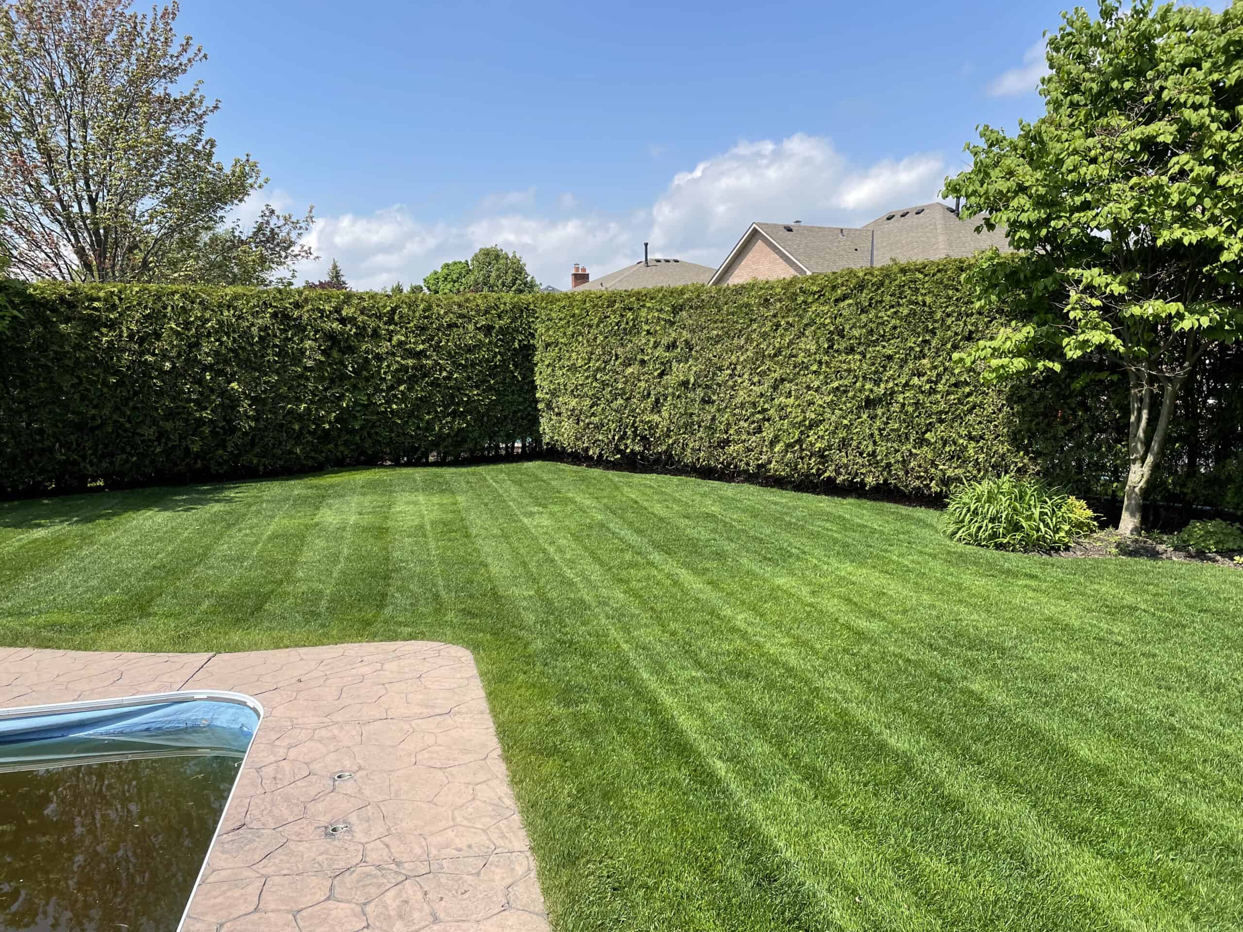 Lawn mowing stripes